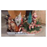Assorted Santas & Other Christmas Decor