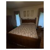 Headboard/Footboard & Rails Queen Size w/