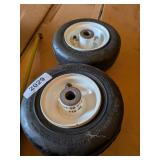(2) Carlisle Smooth Tread Tire & Wheel Assembly