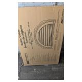 Mid-America Half Round Gable Vent - sawmill color