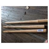 (3) Sledge Hammer Handles - Hickory, 28" length