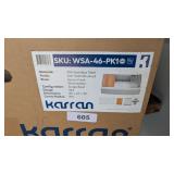 Karran SS Apron Front Workstation Sink (36x21x10)