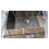 Stainless Steel Single Bowl Sink (18x23x11.5)