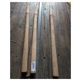 (3) Sledge Hammer Handles - Hickory, 28" length