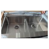 Karran SS Apron Front Workstation Sink (36x21x10)*