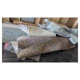 Carpet Pieces, Padding, & Foil of Housewrap
