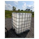 275 gal. Tote w/ Steel Crate - cut open