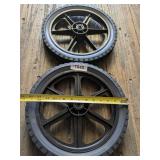 (2) Rubber Tires on Plastic Rim