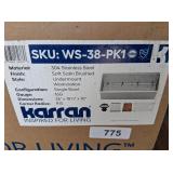 Karran SS Workstation Sink (36" x 18" x 10") w/