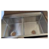 Karran SS Apron Front Workstation Sink (36x21x10)*
