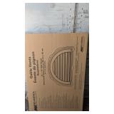 Mid-America Half Round Gable Vent - clay color