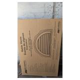 Mid-America Half Round Gable Vent - sawmill color