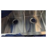Karran SS Top Mount Double Bowl Sink (33x22x10)