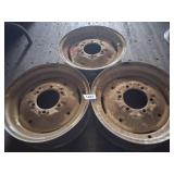 (3) Steel Rims - Front 4.50 x 16, 6 lug