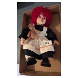 Porcelain Raggedy Ann Doll