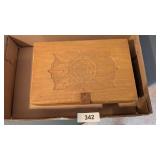 Dresser Box w/ Carved Floral Design on Box