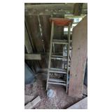 Vintage Wooden Step Ladder -**