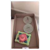 Dresser Boxes - Green one marked ...