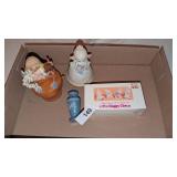 (2) Musical Figurines, Clown Figurines &