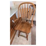 Oak Swivel Bar Stool - 24" seat height