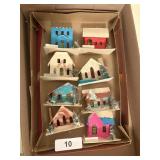 Vintage Paper Board Christmas Houses [Japan]