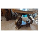 (2) Small Hexagon Shaped Accent Tables -**