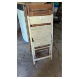 (5) Vintage Wood Folding Chairs