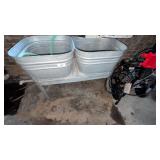 Galvanized Double Tub Set