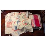Aprons & Vintage Tablecloth