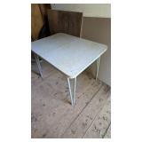 Table, Wood Table Top & (2) Pcs. Plywood