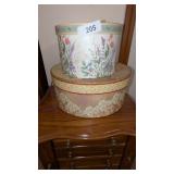 (2) Decorative Hat Box Home Decor Pcs.