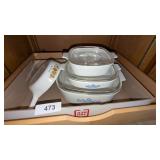 Corningware Casseroles w/ Lids + One Skillet