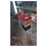 Milk Crates & Shopping Basket