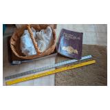 Basket, Yardstick, Road Atlas & Feed Sack