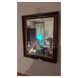 Wall Mirror & Covered Bridge Wall Art