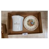 Jesus Plate w/ 22K Trim + Canister