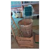 Wood Crate & Picking Basket