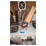 Hanging Red Basket , Champagne Bucket, +