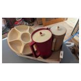 Tupperware Pitchers & Veggie Tray