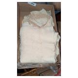 Handmade Crocheted Doilies, Lacey Tablecloth &