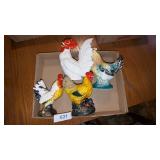 Roosters & Hen Figurines