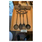 Primitive Hearth Style Cooking Tools w/