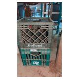 (2) Milk Crates w/ Holland Dairy