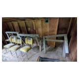 (3) Pairs Wood Saw Horses