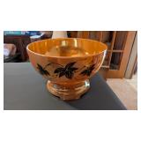 Gold Luster Punch Bowl & Cups