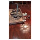 Brandy Server + Salt & Pepper Shaker -**