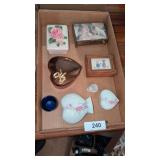 Dresser Boxes & Small Vase