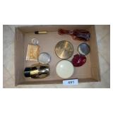 Vintage Compacts, Hair Brush & Celine Dion Cologne