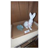 (2) Bunny Rabbit Figurines