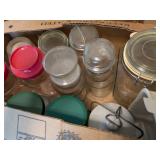 Glass Peanut Jar, Coffee Jars & Other